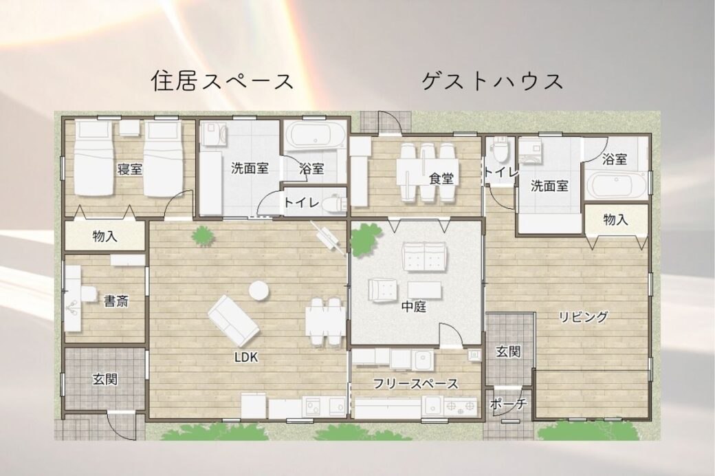 トシマトビ　ゲストハウス　間取り